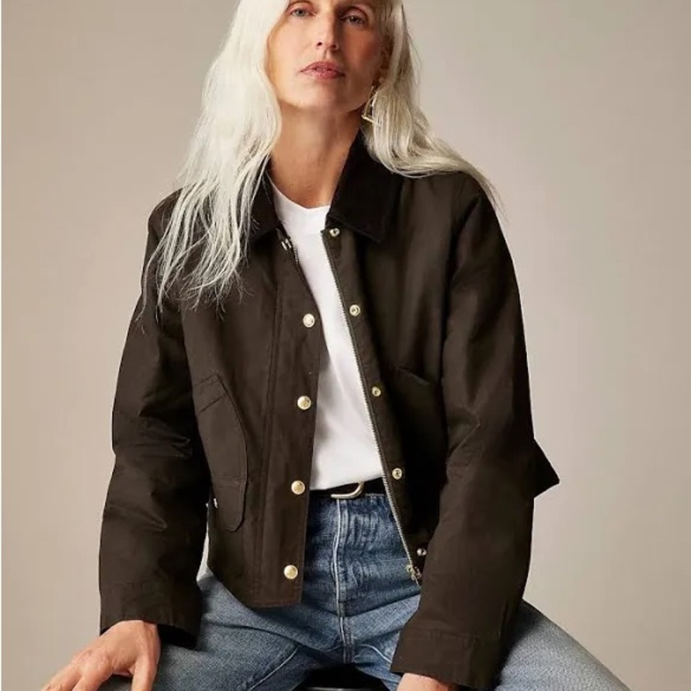 J.Crew Short Barn Jacket™ in English ripstop cotton